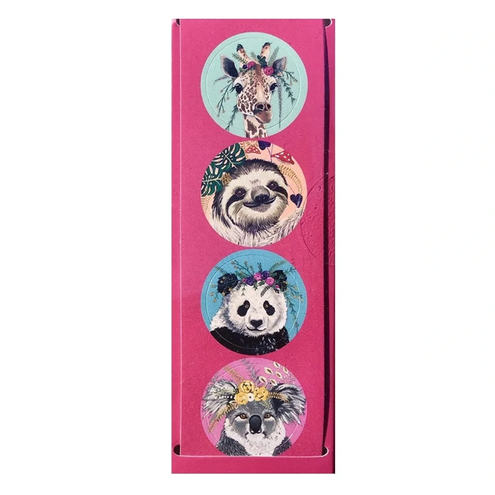 OCS Flower Crown Friends Window Boxed Set of Note Cards w/Stickers (NCS08) 12 ct